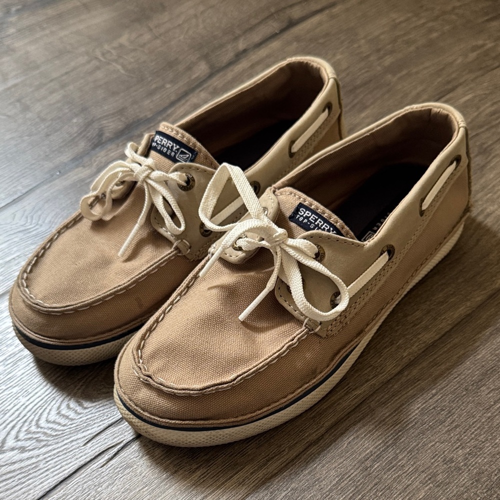 Sperry Top-Sider Boy’s Tan Boat Shoes
